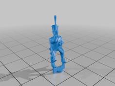 1-100 French 1796 Chasseurs A Cheval In Shakos 3D Printer Model