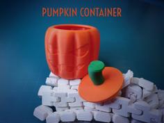 Pumpkin Container || Halloween 3D Printer Model