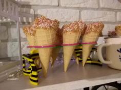 Ice Cream/Waffle Cone Holder For Birthday Party 3D Printer Model