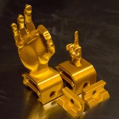 Picatinny Sights – Middle Finger + OK Sign 3D Printer Model