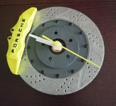 Porsche Brake Disc Clock 3D Printer Model