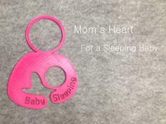 Door Hanger 4 – For A Sleeping Baby 3D Printer Model