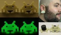 Space Invaders Plugs 3D Printer Model