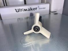 2 Inch Diameter Three-Blade Prop 3D Printer Model