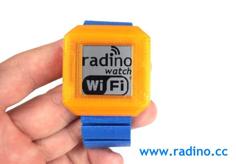 Watch/wristwatch Housing With 32mm LCD Display, Aduino Compatible Microcontroller, WiFi Module, LCD-Display, 9 Axis Sensor And Accumulator; “radino Watch” 3D Printer Model