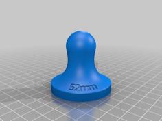 52mm Espresso Tamper V1 & V2 3D Printer Model