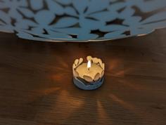 Flower Tea Light Holder 3D Printer Model