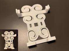 Print-in-place Compliant Mechanism Phone Holder 3D Printer Model