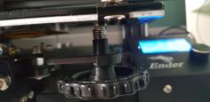 Ender 3 Bed Leveler Knob Gripper (anti-slip) With Spring Tensioner 3D Printer Model