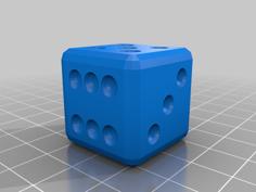 Customizable Loaded Trick Dice 3D Printer Model