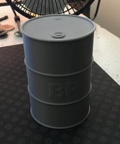 Oil Drum For 1/10th Scale RC 3D Printer Model