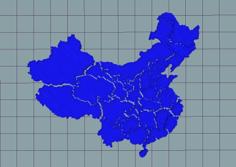 China Map Puzzle 3D Printer Model