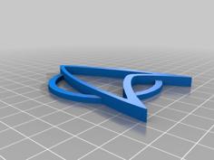 Star Trek Badge Blank 3D Printer Model