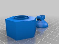 Inkwell With Pen Rest Lid 3D Printer Model