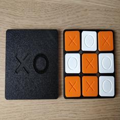 TIC TAC TOE (6x3mm Holes And Logo) 3D Printer Model