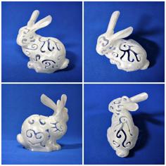 Bunny Lamps Carved 3D Printer Model