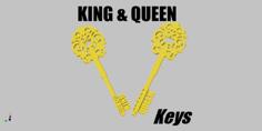 KING & QUEEN Keys 3D Printer Model