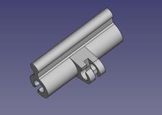 Kederadapter 6 Auf 8mm Mit Lichterkettenhalter Markise VW California 3D Printer Model