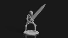 Living Bones With Great Sword 3D Printer Model