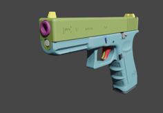 Glock 17 Gen 3 Replica 3D Printer Model