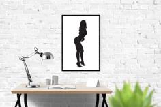 Woman Silhouette #5 3D Printer Model