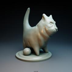 Cat And Balloon 3D Printer Model