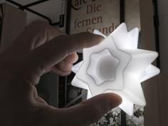 Stars For Christmas Decoration – LED Light 3D Printer Model