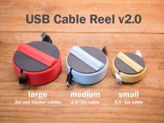 USB Cable Reel V2.0 3D Printer Model