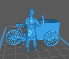 Mister Ice Cream! The Ice Cream Man, Possibly A Serial Killer 32mm 3D Printer Model