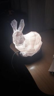 Stanford Bunny Lamp E14 Compatible 3D Printer Model