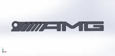 AMG Logo Key Chain 3D Printer Model