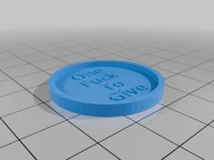 One Fuck To Give Coin [FIXED] 3D Printer Model