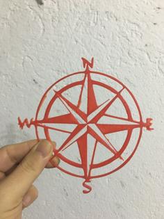 WIND ROSE Wall Art / Decoration 3D Printer Model