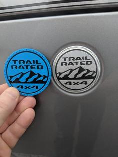 Jeep Wrangler JL Trail Rated Badge 2018 3D Printer Model