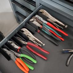 45° Pliers Organizer With Bottom (38mm/1.5inch Height) 3D Printer Model