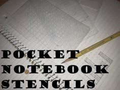 Pocket Notebook Stencils 3D Printer Model