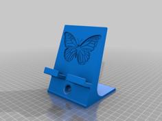 Butterfly Phone Stand 3D Printer Model