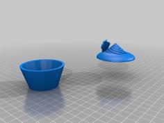 Wisconsin Cupcake (Backwards) 3D Printer Model