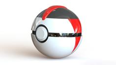 Timer Ball – Fully Functional PokeBall With Button And Hinge 3D Printer Model