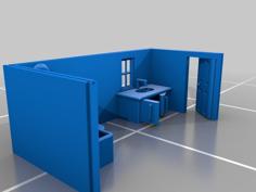 Mini Furniture (Bathroom/Walls(1)) 3D Printer Model