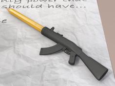 Pencil/Pen Cap Weapon – Je Suis Charlie 3D Printer Model