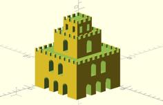 Super Mario Bros Castle 3D Printer Model