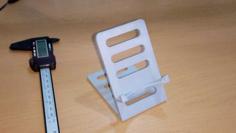 Universal Cell Phone Desk Holder 3D Printer Model