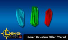 Kyber Crystals 3D Printer Model