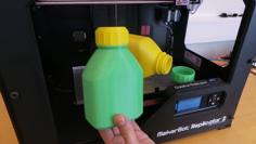 3D Printable Bottle And Screw Cap 3D Printer Model