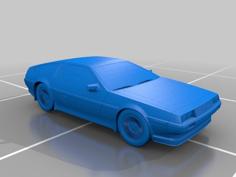 DeLorean DMC-12 3D Printer Model