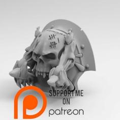 Shoulder Pad For Chaos Biker 3D Printer Model