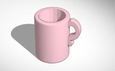 Miniature Coffee Cup – 1.4CM 3D Printer Model