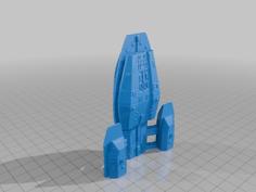 Mercury-class Battlestar “Pegasus” (Armada Legends – BSG) 3D Printer Model