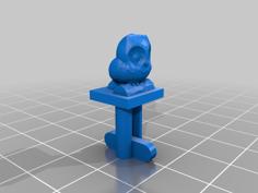 Owl Cufflink 3D Printer Model